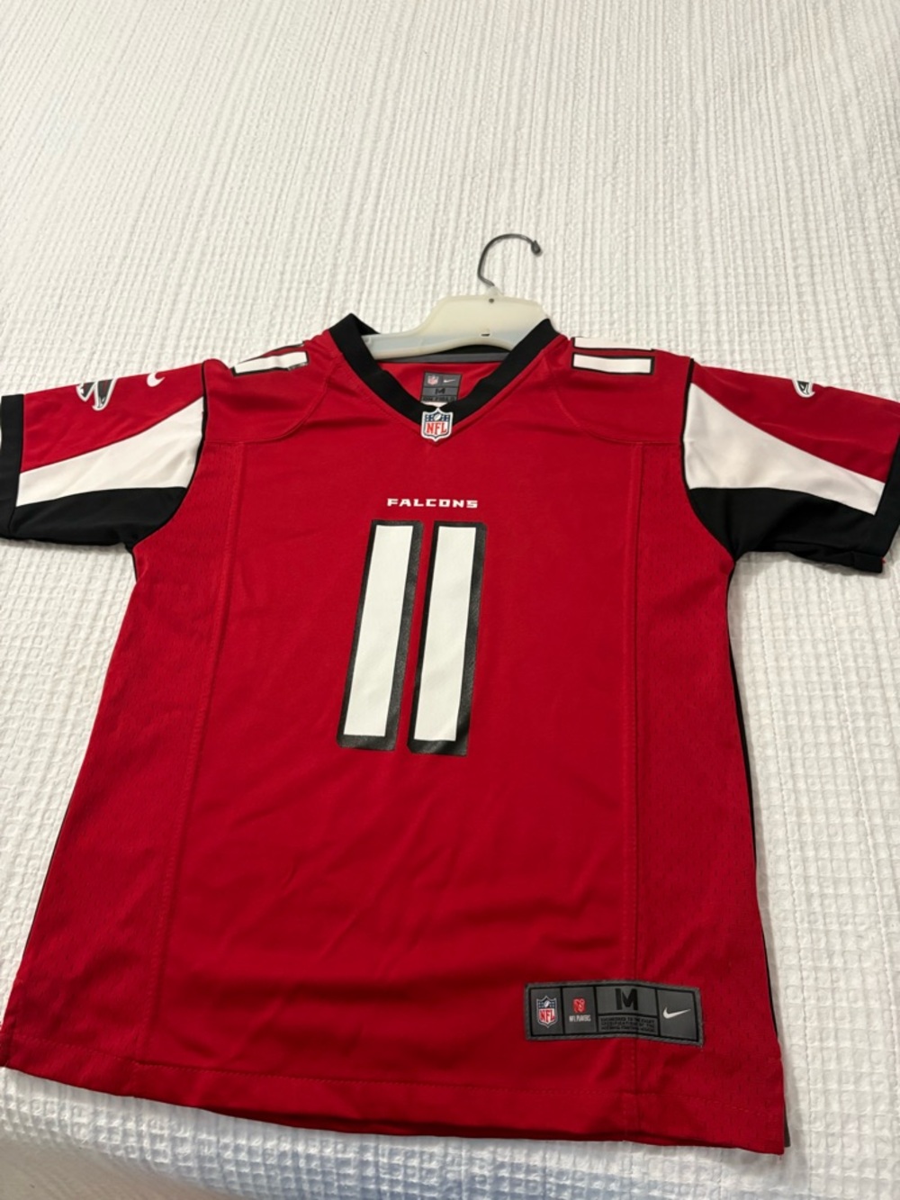 NFL Red Nike Football Jersey Tag Detail